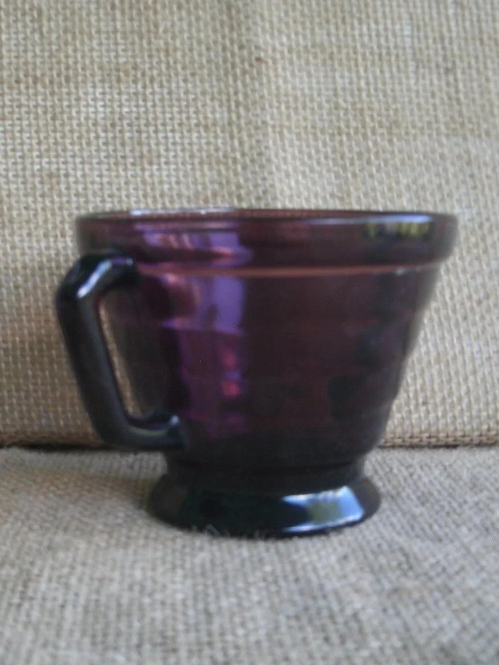 Vintage Hazel Atlas Amethyst Moderntone Open Sugar Bowl